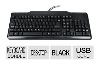 104 Standard Black USB Keyboard Free after $9.99 rebate