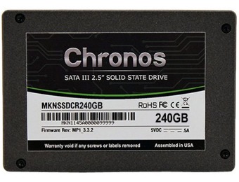 $290 off Mushkin Chronos 240GB 2.5" SSD, MKNSSDCR240GB