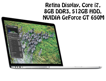 $470 Off MacBook Pro MC976LL/A 15.4" Laptop w/Retina Display