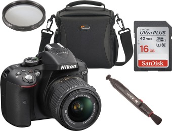 $124 off Nikon D5300 24.2MP DSLR Camera Bundle Kit