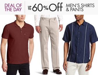 Up to 60% Off Men's Shirts and Pants - Haggar, Dockers, Levi's...