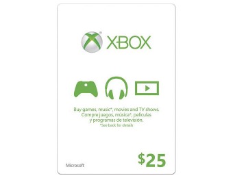 20% off Microsoft $25 Xbox Gift Card