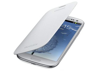 63% off Samsung Galaxy S3 Flip Cover Case - White