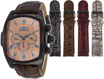 $520 off Invicta Men's Lupah Grand Collection Watch, 4 Extra Straps