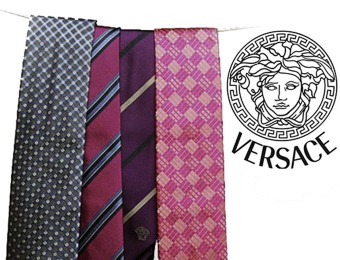 90% off Versace Italian 100% Silk Designer Neck Tie Mystery Box