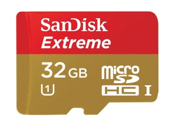 $71 off SanDisk Extreme 32GB microSDHC Class 10 Memory Card