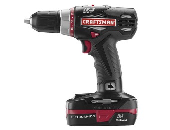 41% off Craftsman C3 Compact 1/2-In Drill Kit with two Batteries