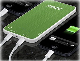 70% off Maze Collection 4,000mAh Ultra-Thin Power Bank w/ LED Light