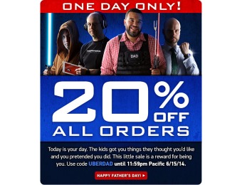 Extra 20% off All Orders at ThinkGeek.com
