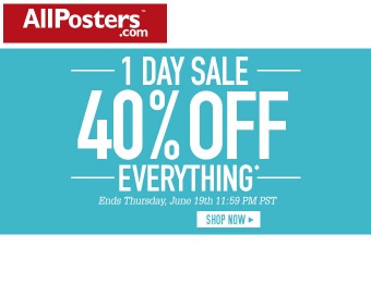 Save an Extra 40% off Everything at Allposters.com
