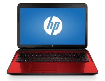 $20 off HP Flyer Red 15.6" 15-d089wm Laptop (i3,6GB,500GB)