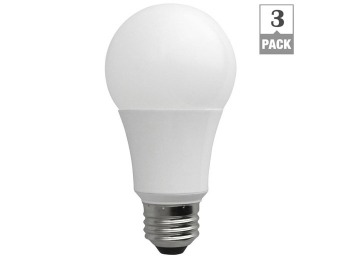 34% off 60W Equivalent Daylight A19 LED Light Bulb (3-Pack)