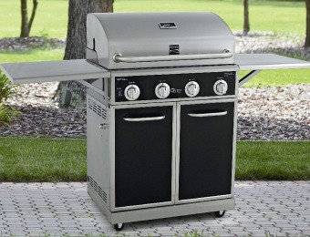 34% off Kenmore 4 Burner Gas Grill With Folding Side Shelves