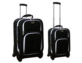 70% off Travelers Club Dublin 2Pc Expandable Spinner Luggage Set