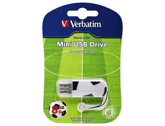 54% off Verbatim Store 'n' Go 8GB USB 2.0 Flash Drive - Soccer Edition