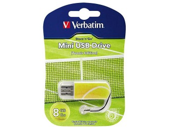 54% off Verbatim Store 'n' Go 8GB USB 2.0 Flash Drive - Tennis Edition