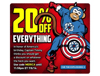 Extra 20% off Everything at ThinkGeek.com