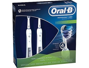 65% off Oral-B Professional Deep Sweep 4000 Twin Pack