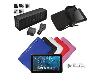 Pioneer 7" 8GB Tablet + Portable Bluetooth Speaker/Kit