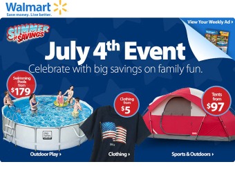 Walmart 4th of July Sale Event