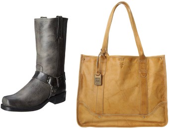40% Off FRYE Boots, Shoes, & Handbags at Amazon