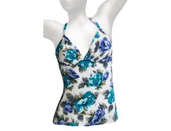 81% off Lands’ End Lela Beach Floral Tankini Top, 2 Styles