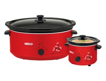 72% off Nesco Slow Cooker Combo Set, Red