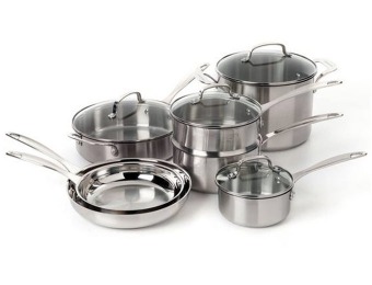 $100 off Cuisinart Classic Stainless Collection 11pc Cookware Set