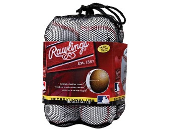 75% off Rawlings CROLB 12-Pack Recreational Baseballs