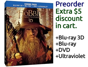 37% off The Hobbit: An Unexpected Journey (3D Blu-ray Combo)