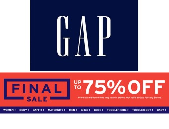 Gap Final Sale - Up to 75% off