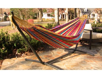 37% off Vivere 8ft. Combo Double Hammock with Stand