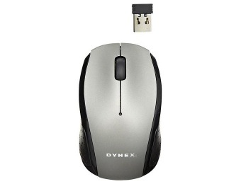 50% off Dynex Wireless Optical Mouse - Silver