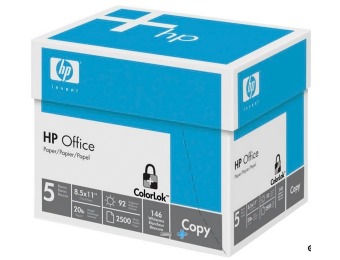 43% off HP Office Paper, 8 1/2" x 11", Half Case