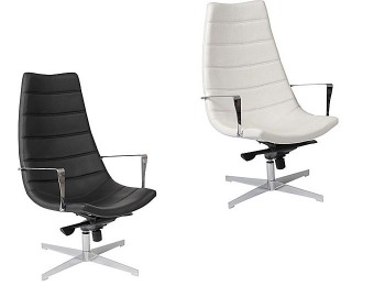 70% off Euro Style Domino Lounge Chairs, Black or White