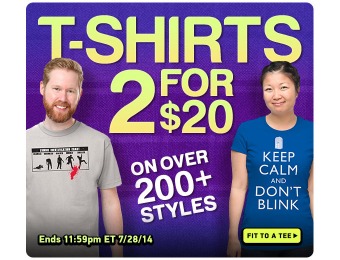 ThinkGeek T-Shirt Sale - 2 for $20, 200+ Styles