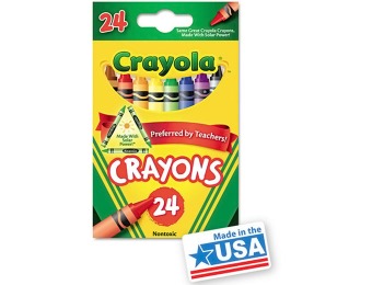 91% off Crayola Classic Color Pack Crayons, 24 count