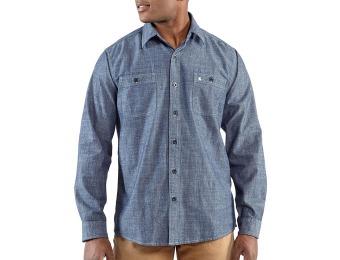 73% off Carhartt Linwood Solid Long Sleeve Work Shirt, 2 Styles