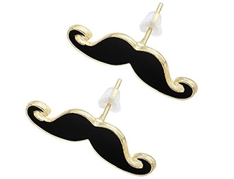 Cheap: Set of Mustache Earrings