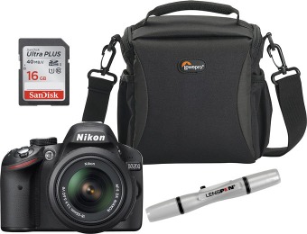 $50 off Nikon D3200 24.2MP DSLR Camera Kit with 18-55mm Lens