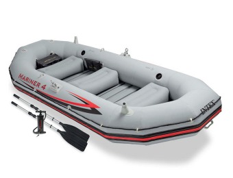 83% off Intex Mariner 4 Inflatable Boat Kit