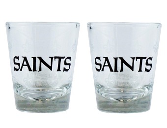 83% off NFL New Orleans Saints Boelter Shot Glasses 2-pack