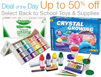 Up to 50% off Back to School Toys and Supplies