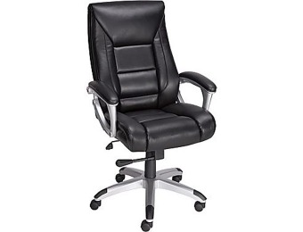 41% off Staples Karston Bonded Leather Managers Mid-Back Chair