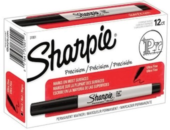 70% off Sharpie Ultra Fine Point Permanent Markers, (Box of 12)