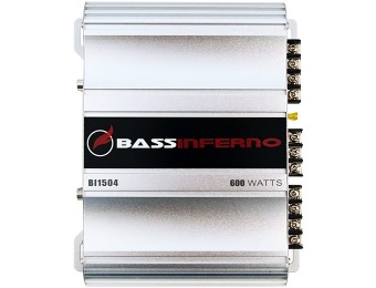 $113 off Bass Inferno BI1504 4-Channel Stereo Amplifier