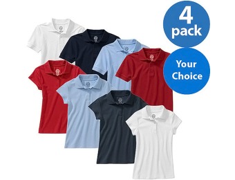 34% off Approved Schoolwear Kids' Short Sleeve Polo, 4 Pack