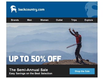 Backcountry Semi-Annual Sale - Up to 50% off