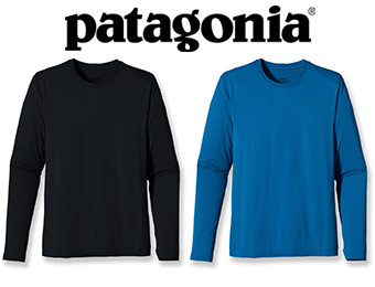 54% off Patagonia Gamut Long-Sleeve Men's Shirt (blue or black)
