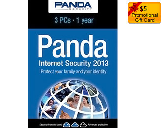 Panda Internet Security 2013 + $5 Card - Free after $35 rebate